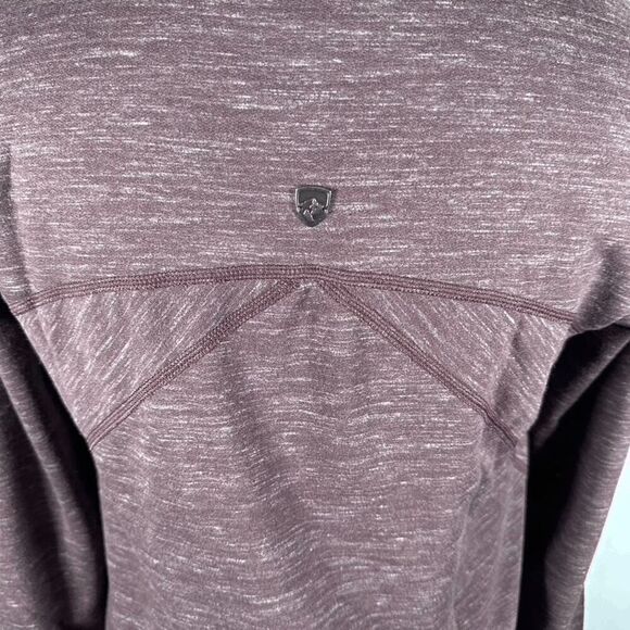 Kuhl Helix Wrap Purple Space Dye Print Cardigan Topper Pockets Outdoors Size S - Picture 9 of 9